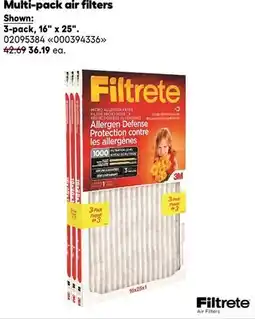 RONA Multi-pack air filters offer