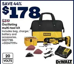 RONA Dewalt Oscillating multi-tool kit offer