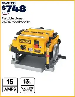RONA Portable planer offer