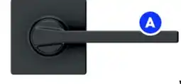RONA Casey passage lever, matte black finish offer