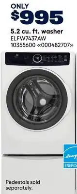 RONA Electolux 5.2 cu. ft. washer offer