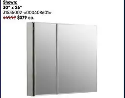 RONA Medicine cabinets 30 x 26 offer