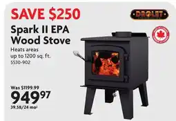 Home Hardware Spark II EPA Wood Stove offer