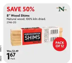 Home Hardware 8 Wood Shims offer
