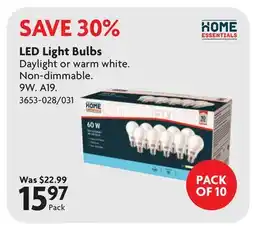 Home Hardware LED Light Bulbs offer