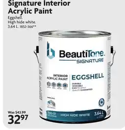 Home Hardware Signature Interior Acrylic Paint offer
