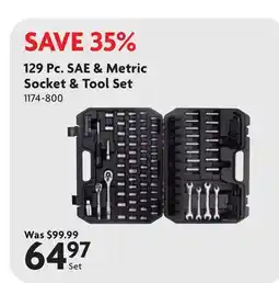 Home Hardware 129 pc. SAE & Metric Socket & Tool Set offer