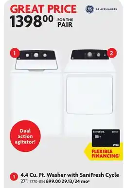 Home Hardware 4.4 Cu. Ft. Washer with SaniFresh Cycle offer