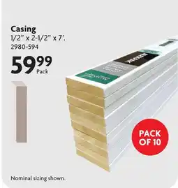 Home Hardware Casing Modern Moulding Bulk Packs offer