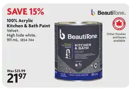 Home Hardware 100% Acrylic Kitchen & Bath Paint offer
