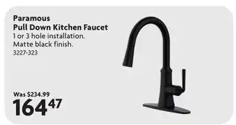 Home Hardware Paramous Pull Down Kitchen Faucet offer