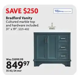 Home Hardware Bradford Vanity offer