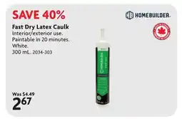 Home Hardware Fast Dry Latex Caulk offer