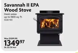Home Hardware Savannah II EPA Wood Stove offer