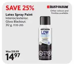 Home Hardware Latex Spray Paint offer