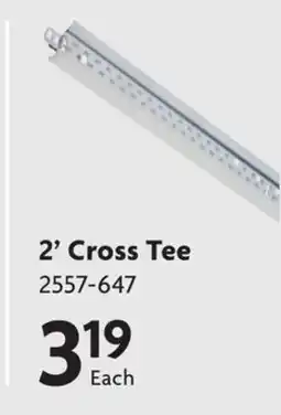 Home Hardware Suspended Ceiling Grid 2' Cross Tee offer