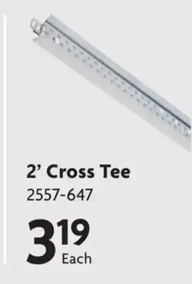 Home Hardware Suspended Ceiling Grid 2' Cross Tee offer