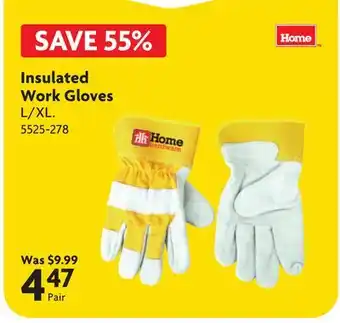 Home Hardware Insulated Work Gloves offer