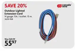 Home Hardware Outdoor Lighted Extension Cord offer