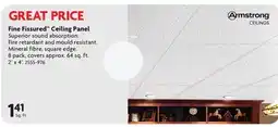 Home Hardware Fine Fissured Ceiling Panel offer