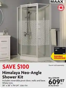Home Hardware Himalaya Neo-Angle Shower Kit offer