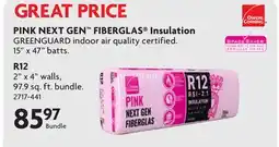 Home Hardware PINK NEXT GEN FIBERGLAS Insulation - R12 offer