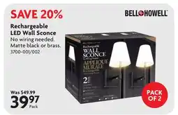Home Hardware Rechargeable LED Wall Sconce offer