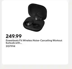 Staples Powerbeats Fit Wireless Noise-Cancelling Workout Earbuds with Ultimate Secure Fit - Jet Black offer