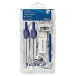 Staples Staedlter 10-Piece Math Set with Plastic Storage Case offer