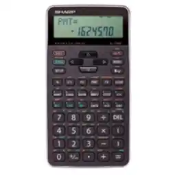 Staples Sharp EL738XT Financial Calculator 2 Line LCD Display offer