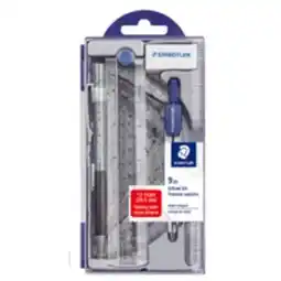 Staples Staedlter 9-Piece Math Set with Flip Open Storage Box offer