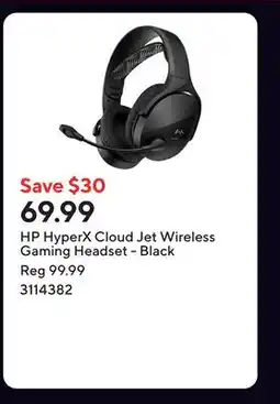 Staples HP HyperX Cloud Jet Wireless Gaming Headset - Black offer