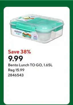 Staples Bento Lunch TO GO, 1.65L offer