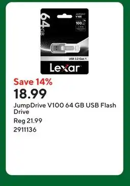 Staples JumpDrive V100 64 GB USB Flash Drive offer