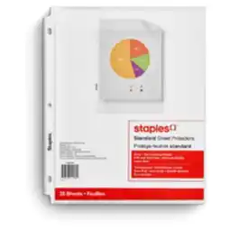 Staples Staples Standard Clear Sheet Protectors, 25 pk offer