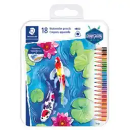 Staples Staedtler Watercolour Pencils - Assorted - 18 Pack offer