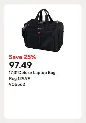 Staples 17.3î Deluxe Laptop Bag offer