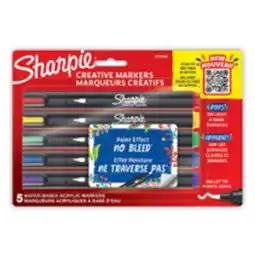 Staples Sharpie Creative Markers - Bullet Tip - Assorted Colours - 5 Pack offer