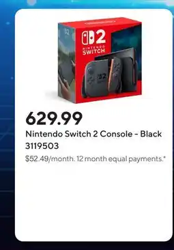 Staples Nintendo Switch 2 Console - Black offer