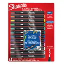 Staples Sharpie Creative Markers - Bullet Tip - Assorted Colours - 12 Pack offer