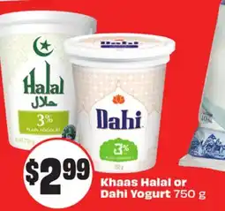 Chalo FreshCo Khaas Halal or Dahi Yogurt 750 g offer