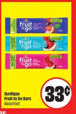 Chalo FreshCo SunRype Fruit to Go Bars Assorted offer