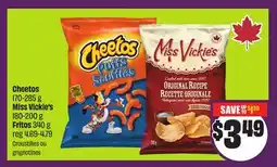 Chalo FreshCo Cheetos 170-285 g Miss Vickie's 180-200 g Fritos 340 g offer