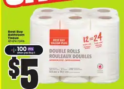 Chalo FreshCo Best Buy Bathroom Tissue 12 = 24 rolls offer