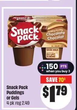 Chalo FreshCo Snack Pack Puddings or Gels 4 pk offer