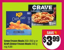 Chalo FreshCo Crave Frozen Meals 200-340 g or Kraft Dinner Frozen Meals 340 g offer