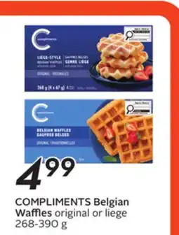 Sobeys COMPLIMENTS Belgian Waffles offer
