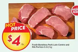 Sobeys Fresh Boneless Pork Loin Centre and Rib Portion offer