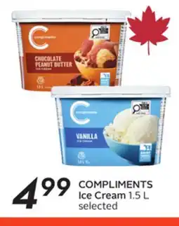 Sobeys COMPLIMENTS Ice Cream offer
