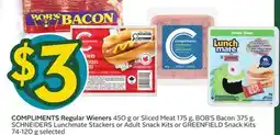 Sobeys COMPLIMENTS Regular Wieners offer